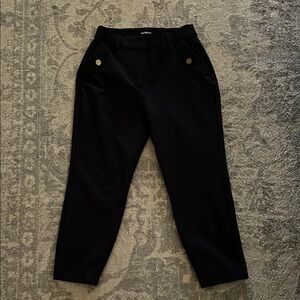 Express cropped dress pants navy blue size 4 short